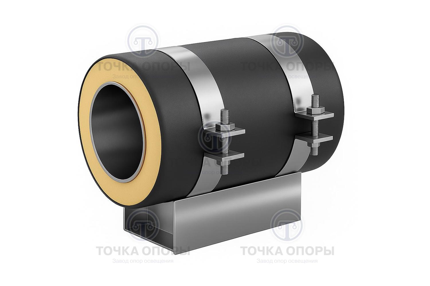 Скользящая опора СПОк 325/450.100 подкладная канальная для труб в ППУ