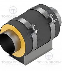 Скользящая опора СПО 133/250.150 подкладная для труб в ППУ